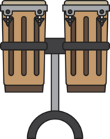 instrumento musical conga vetor