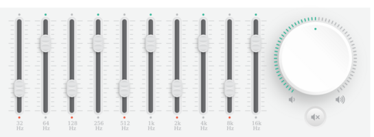 equalizador interface vetor