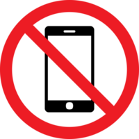 proibição placa handphone vetor