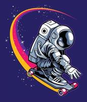 desenho de astronauta para camisa vetor