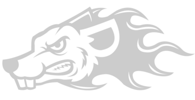 rato animal cabeça mascote vetor