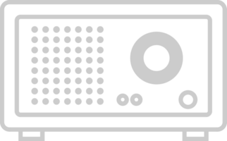 rádio vintage esboço vetor