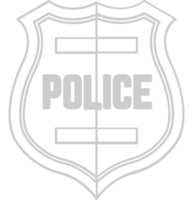 distintivo de polícia vetor