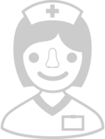 enfermeira emoticon sorrir vetor