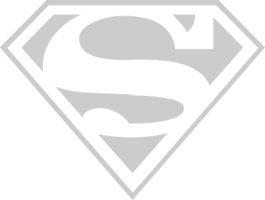 Super homen logotipo esboço vetor