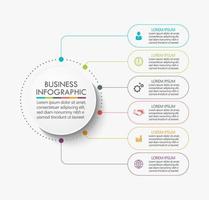 apresentação modelo de infográfico de negócios vetor