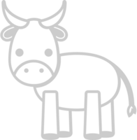 vaca animal de fazenda vetor