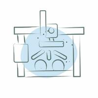ícone robô de fazenda. relacionado para inteligente casa símbolo. cor local estilo. simples Projeto editável. simples ilustração vetor