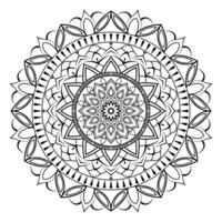 luxo mandala decorativo volta enfeite pode estar usava para Ramadã padronizar flor simples arte, indiano puja alpona, cumprimento cartão, telefone caso imprimir, etc vetor