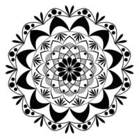 luxo mandala decorativo volta enfeite pode estar usava para Ramadã padronizar flor simples arte, indiano puja alpona, cumprimento cartão, telefone caso imprimir, etc vetor