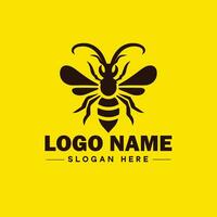 abelha logotipo inseto querida abelha moderno minimalista o negócio logotipo ícone editável vetor