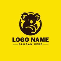 coala logotipo ícone coala animal moderno minimalista o negócio logotipo editável vetor