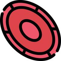 design de ícone criativo frisbee vetor