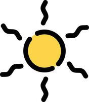 design de ícone criativo de sol vetor