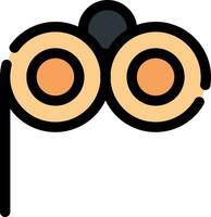 design de ícone criativo de óculos lorgnette vetor