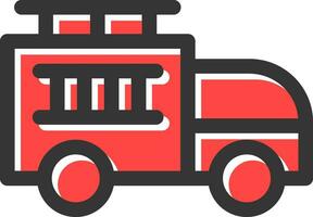 bombeiro caminhão criativo ícone Projeto vetor
