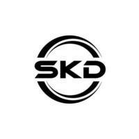 skd carta logotipo projeto, inspiração para uma único identidade. moderno elegância e criativo Projeto. marca d'água seu sucesso com a impressionante isto logotipo. vetor