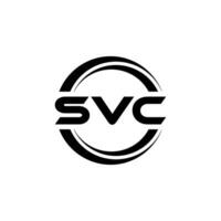 svc carta logotipo projeto, inspiração para uma único identidade. moderno elegância e criativo Projeto. marca d'água seu sucesso com a impressionante isto logotipo. vetor