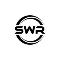 swr carta logotipo projeto, inspiração para uma único identidade. moderno elegância e criativo Projeto. marca d'água seu sucesso com a impressionante isto logotipo. vetor