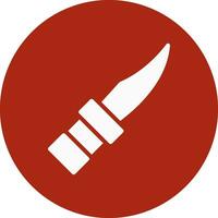 design de ícone criativo de faca de polícia vetor