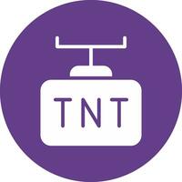 design de ícone criativo tnt vetor