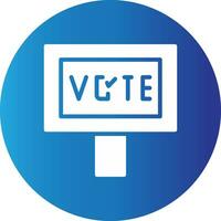 votar design de ícone criativo vetor