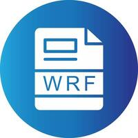 wrf criativo ícone Projeto vetor