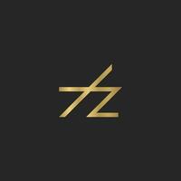letras do alfabeto iniciais monograma logotipo xz, zx, xez vetor
