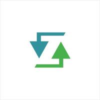 z carta logotipo design.z inicial Sediada alfabeto ícone logotipo Projeto vetor