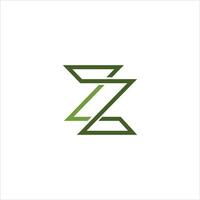 z carta logotipo design.z inicial Sediada alfabeto ícone logotipo Projeto vetor