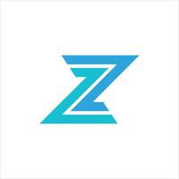 z carta logotipo design.z inicial Sediada alfabeto ícone logotipo Projeto vetor