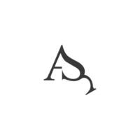 letras do alfabeto iniciais monograma logotipo ay, ya, aey vetor