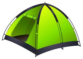 Tenda de campismo verde vetor