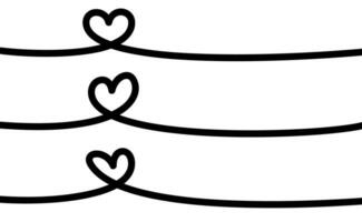 coração forma. contínuo linear arte rabisco desenhando vetor ilustração. amor 1 linha símbolo.