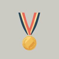 primeiro Lugar, colocar ouro medalha prêmio vetor ilustração