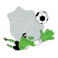 mundo futebol campeonato plano vetor ilustração usava para gráfico design, futebol jogador blocos a bola