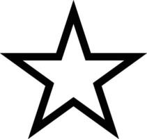 Estrela vetor ícone símbolo isolado em branco fundo