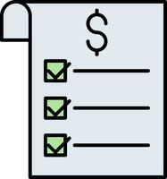 financeiro em formação linha preenchidas ícone vetor