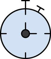 cronômetro linha preenchidas ícone vetor