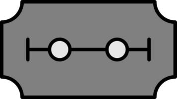 navalha lâmina linha preenchidas ícone vetor