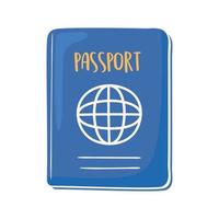 acesso ao documento do passaporte vetor