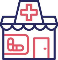 ícone de vetor de loja médica