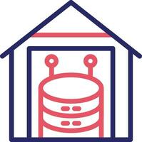 ícone de vetor de data warehouse