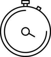 ícone de linha de cronômetro vetor