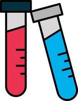 amostra tubo linha preenchidas ícone vetor