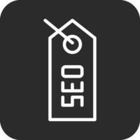 ícone de vetor de marca de seo