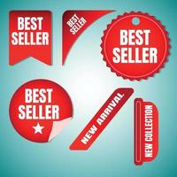 coleção de best-sellers vetor