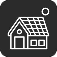 solar casa vetor ícone