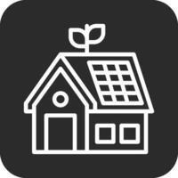 ícone de vetor de casa ecológica