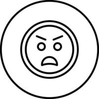 ícone de vetor de raiva